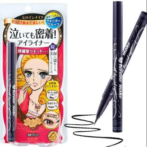 Kẻ Mắt Kiss Me Chống Trôi Nước - Heroine Make Smooth Liquid Eyeliner, Dễ Dàng Kẻ Mắt Sắc Nét, Bền Màu Suốt Ngày