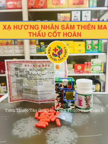 Viên Xạ Hương Nhân Sâm Thiên Ma Bách Thống Hỗ Trợ Xương Khớp - Hộp 20 Viên - Sản Phẩm Chức Năng Chính Hãng