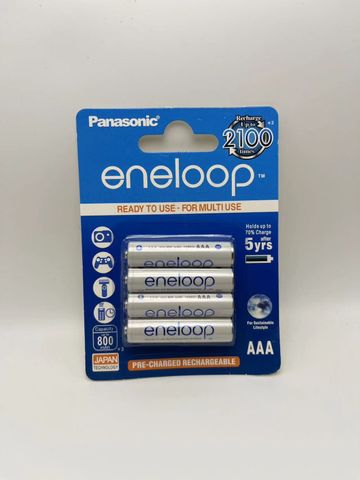 Pin Sạc Panasonic Eneloop AA/AAA 1.2V NiMH 1900mAh/800mAh - Sạc Tái Sử Dụng, Chu Kỳ 2100 Lần, Thích Hợp Máy Ảnh, Đồ Điện Tử