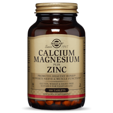Viên Uống Hỗ Trợ Phát Triển Xương Solgar Calcium Magnesium Plus Zinc - 100 Viên Bổ Sung Canxi, Magie, Kẽm Cho Xương Khớp Chắc Khỏe