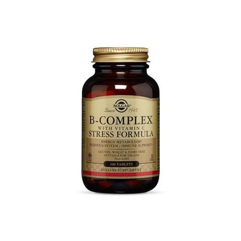 [Nhập khẩu] Viên Uống B-Complex With C Solgar - Bổ Sung Vitamin B Và Vitamin C (Hộp 100v)