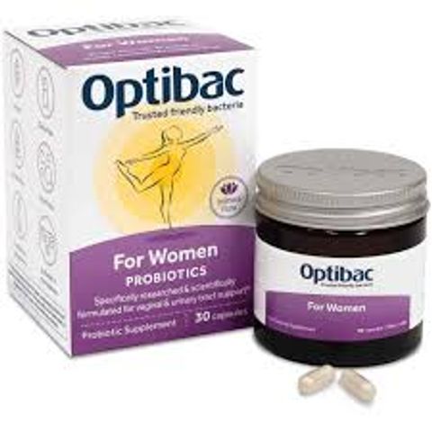 Men Vi Sinh Phụ Khoa Optibac Tím For Women - Bổ Sung Lợi Khuẩn Hỗ Trợ Sức Khỏe Phụ Nữ, Giảm Nguy Cơ Viêm Nhiễm