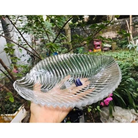 Bộ 2 Đĩa Lá Nachtmann Mambo 98034 32cm - Pha Lê Không Chì Sang Trọng, Đẹp Mắt, Bền Bỉ, Nhập Khẩu Đức