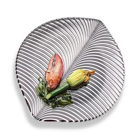 Bộ 2 Đĩa Lá Nachtmann Mambo 98034 32cm - Pha Lê Không Chì Sang Trọng, Đẹp Mắt, Bền Bỉ, Nhập Khẩu Đức