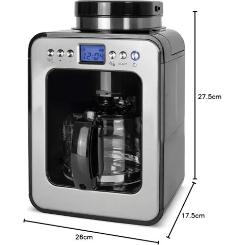 Máy Pha Cà Phê Mini Kèm Xay Caso Coffee Compact 600W - Chất lượng Đức, Thiết Kế Hiện Đại, Thích Hợp Gia Đình và Văn Phòng