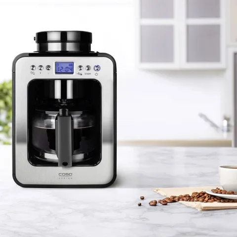Máy Pha Cà Phê Mini Kèm Xay Caso Coffee Compact 600W - Chất lượng Đức, Thiết Kế Hiện Đại, Thích Hợp Gia Đình và Văn Phòng