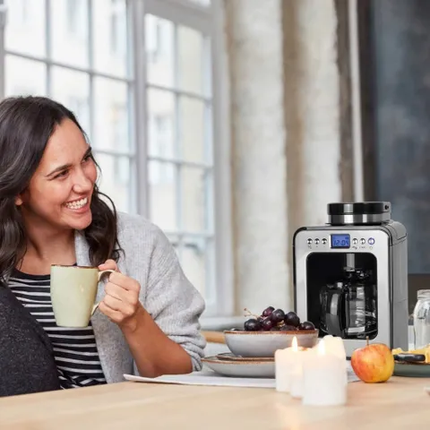 Máy Pha Cà Phê Mini Kèm Xay Caso Coffee Compact 600W - Chất lượng Đức, Thiết Kế Hiện Đại, Thích Hợp Gia Đình và Văn Phòng