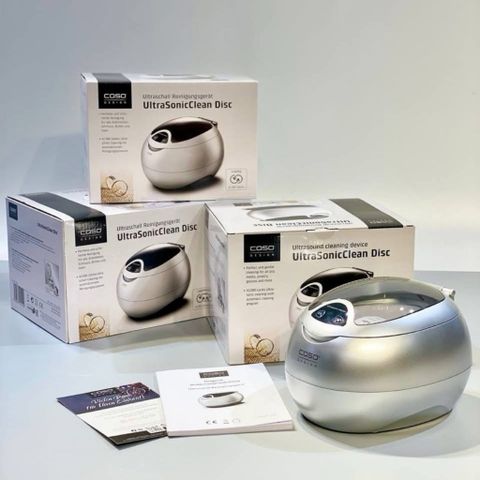 Máy làm sạch đồ trang sức siêu âm CASO 1510 UltraSonicClean Disc 50W 570ml rửa CD/DVD (mẫu mới)