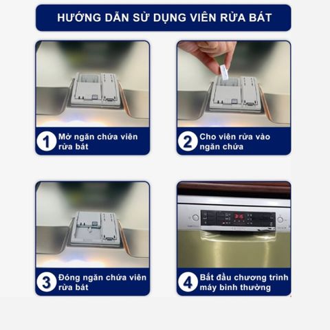 Viên Rửa Chén Bát Finish Powerball All in 1 Quantum - Tẩy Sạch Đầu Bếp, Bảo Vệ Thủy Tinh, Hàng Nhập Chính Hãng
