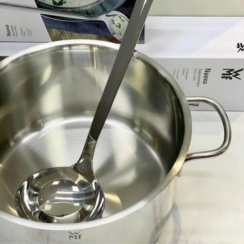 Muôi Inox WMF Nuova 18/10 Cao Cấp - Muỗng Canh Chống Gỉ Cromargan, Thiết Kế Ergonomic, Dùng Cho Bếp Gia Đình & Nhà Hàng, Nội Địa Đức