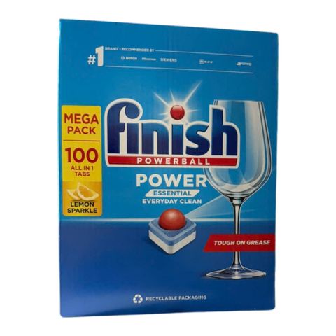 Viên Rửa Bát Finish Essential 100 Viên Hương Chanh Nhập Khẩu Ba Lan - Làm Sạch Sâu, Khử Mùi Hiệu Quả, An Toàn Chuẩn EU