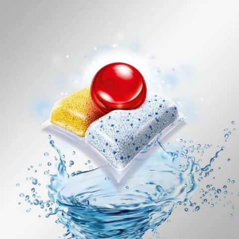 Viên Rửa Chén Finish Powerball Quantum 64 Viên Hương Chanh - Sạch Bóng Vượt Trội, An Toàn Cho Gia Đình, Nhập Khẩu EU