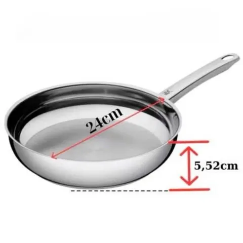 Chảo Thép WMF Pfanne Frying Pan 18-20-24-28cm - Chất Liệu Cromargan Bền Bỉ, An Toàn Cho Sức Khỏe, Dễ Vệ Sinh