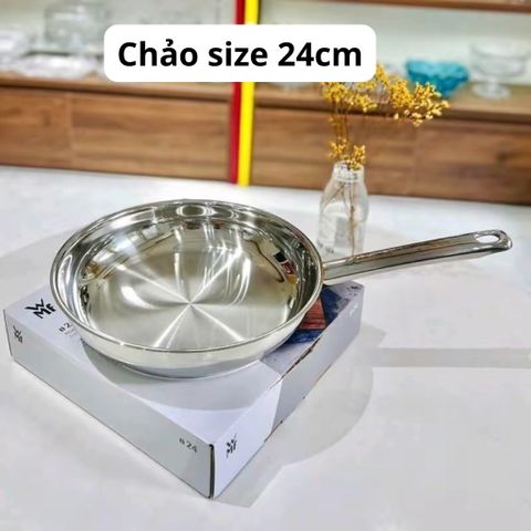 Chảo Thép WMF Pfanne Frying Pan 18-20-24-28cm - Chất Liệu Cromargan Bền Bỉ, An Toàn Cho Sức Khỏe, Dễ Vệ Sinh
