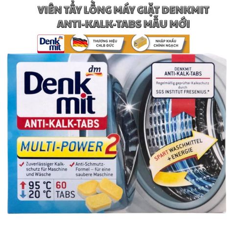 Viên tẩy lồng giặt Denkmit Anti-Kalk-Tabs hàng nội địa Đức, nhập khẩu chính hãng, tách lẻ
