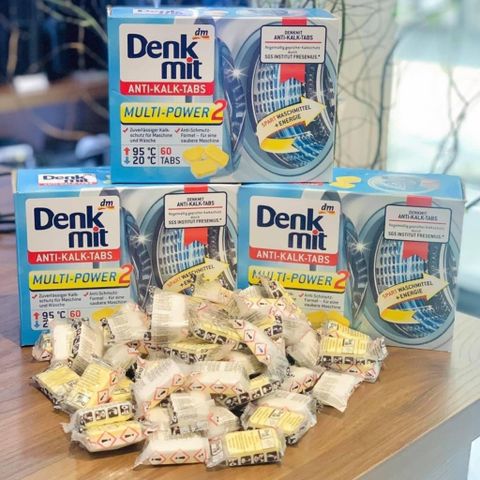 Viên tẩy lồng giặt Denkmit Anti-Kalk-Tabs hàng nội địa Đức, nhập khẩu chính hãng, tách lẻ