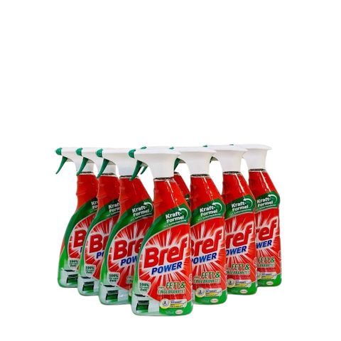 Chai Xịt Tẩy Dầu Mỡ Nhà Bếp Bref Power 750ml - Giải Pháp Sạch Bóng Cho Bếp, Lò Nướng và Thiết Bị Nhà Bếp