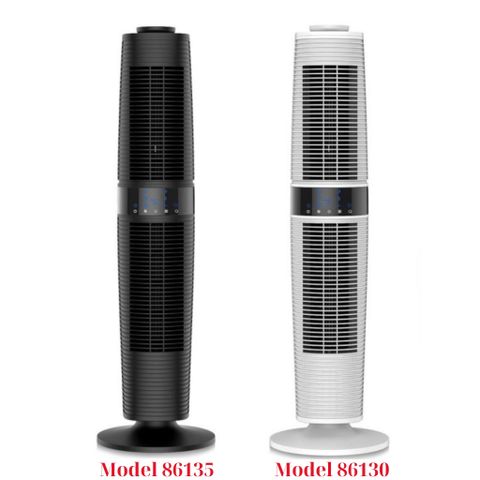 Quạt tháp Unold Super Air Smart 360 - Quạt đứng xoay 360 độ, tiết kiệm điện, điều khiển từ xa, thiết kế hiện đại từ Đức