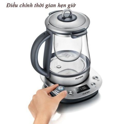 Ấm Pha Trà Đa Năng Hurom Tea Master TM-P02FSS - Chính Hãng Hàn Quốc, Chưng Yến, Thiết Kế Hiện Đại, Dễ Sử Dụng