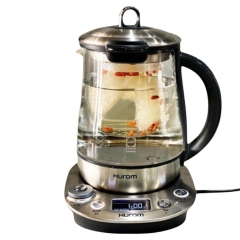 Ấm Pha Trà Đa Năng Hurom Tea Master TM-P02FSS - Chính Hãng Hàn Quốc, Chưng Yến, Thiết Kế Hiện Đại, Dễ Sử Dụng