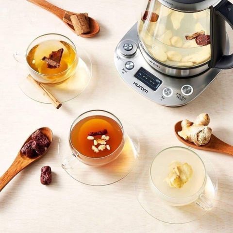 Ấm Pha Trà Đa Năng Hurom Tea Master TM-P02FSS - Chính Hãng Hàn Quốc, Chưng Yến, Thiết Kế Hiện Đại, Dễ Sử Dụng
