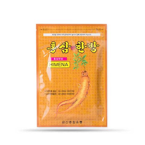 Cao Dán Hồng Sâm Hàn Quốc POWER RED GINSENG - Gói 20 Miếng Hỗ Trợ Giảm Đau Cơ Khớp, êm dịu và bám chắc cho da