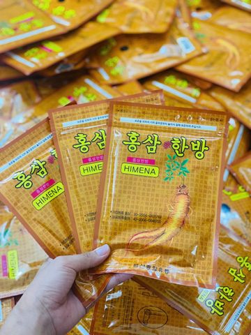 Cao Dán Hồng Sâm Hàn Quốc POWER RED GINSENG - Gói 20 Miếng Hỗ Trợ Giảm Đau Cơ Khớp, êm dịu và bám chắc cho da