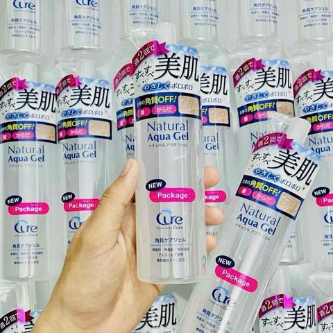 (Nhập khẩu) Tẩy Tế Bào Chết Cure Natural Aqua Gel Nhật Bản - Sản Phẩm Chăm Sóc Da Tự Nhiên Giúp Làm Sáng Da và Loại Bỏ Độc Tố 100g chính hãng