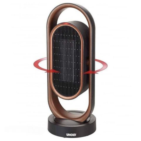 Quạt Sưởi Gốm UNOLD 86535 3D - Thiết Kế Sang Trọng, Điều Khiển Từ Xa, An Toàn và Tiết Kiệm Năng Lượng, Dành Cho Mọi Không Gian Sống