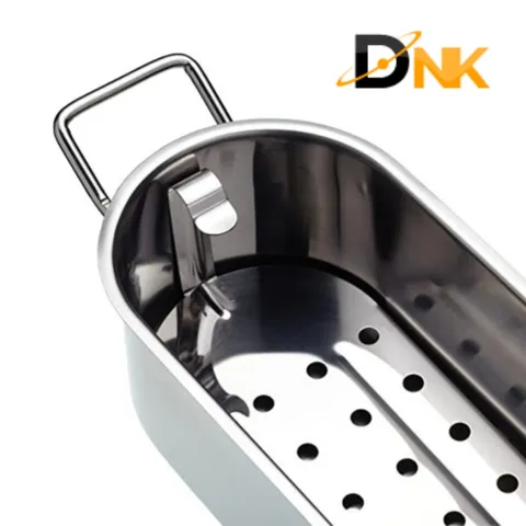 Nồi Hấp Cá KitchenCraft Inox Cao Cấp 45cm - Hấp Nguyên Con Cá, Dùng Với Bếp Từ - Sản Phẩm Nhập Khẩu Đức Chính Hãng