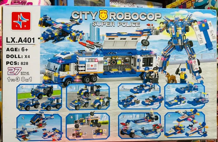 Đồ Chơi Lắp Ráp Người Bảo Vệ Thành Phố LX.A401 - CITY ROBOCOP SUPER POLICE - Phát Triển Tư Duy Sáng Tạo Cho Trẻ Em