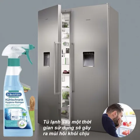 Chai Xịt Vệ Sinh Tủ Lạnh Và Tủ Đông Dr.Bechmann 250ml - Dung Dịch Khử Khuẩn, Trung Hòa Mùi Hôi An Toàn cho Thực Phẩm