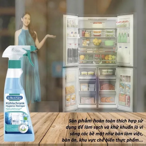 Chai Xịt Vệ Sinh Tủ Lạnh Và Tủ Đông Dr.Bechmann 250ml - Dung Dịch Khử Khuẩn, Trung Hòa Mùi Hôi An Toàn cho Thực Phẩm