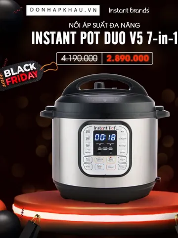 Nồi Áp Suất Đa Năng Instant Pot® Duo 60 (version 5) – Phiên Bản Mới Nhất 2023