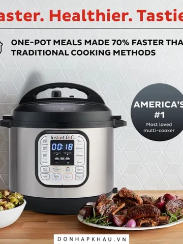 Nồi Áp Suất Đa Năng Instant Pot® Duo 60 (version 5) – Phiên Bản Mới Nhất 2023