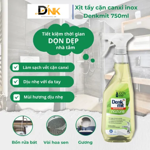 Nước tẩy rửa nhà tắm thiên nhiên DENKMIT NATURE 750ml