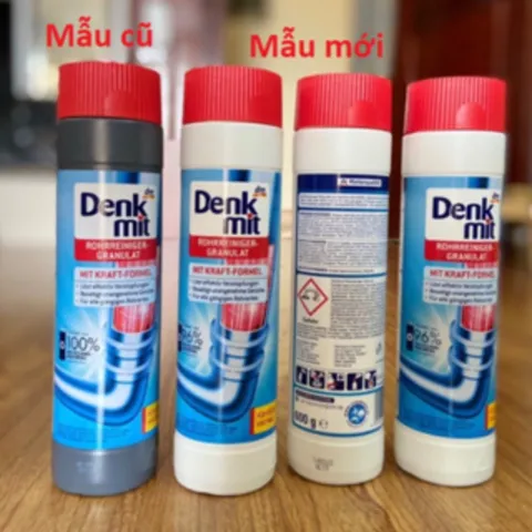Bột Thông Cống Denkmit 600gr - Giải Pháp Thông Tắc Ống Hiệu Quả Từ Đức, Loại Bỏ Mùi Hôi và Tắc Nghẽn Tại Nhà
