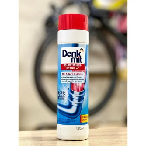 Bột Thông Cống Denkmit 600gr - Giải Pháp Thông Tắc Ống Hiệu Quả Từ Đức, Loại Bỏ Mùi Hôi và Tắc Nghẽn Tại Nhà
