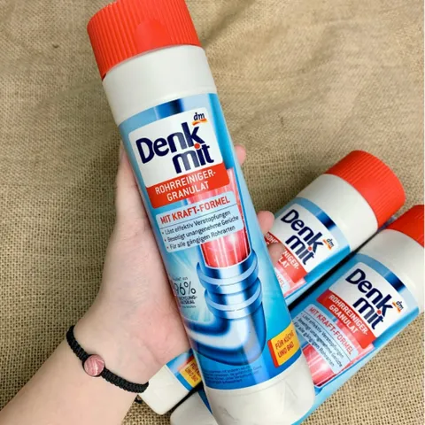 Bột Thông Cống Denkmit 600gr - Giải Pháp Thông Tắc Ống Hiệu Quả Từ Đức, Loại Bỏ Mùi Hôi và Tắc Nghẽn Tại Nhà