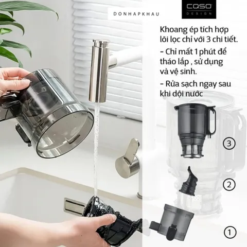 Máy Ép Chậm CASO SJW600 XL Model 2024