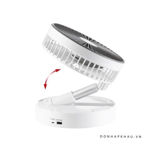 Quạt Gấp Gọn Tích Điện UNOLD 86720 Teleskop-Venti Cordless - 3 Mức Tốc Độ, Pin Sạc Thông Minh, Tiện Lợi Cho Mùa Hè Nóng Bức