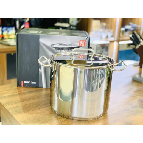 Nồi Luộc Gà Zwilling Classic 14L - Thép Không Gỉ 28cm - Sang Trọng, Chất Lượng Đức, Đun Được Trên Tất Cả Các Loại Bếp