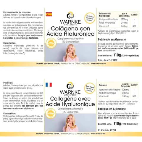 Viên Uống Warnke Collagen Mit Hyaluron - Bí Quyết Làn Da Trẻ Đẹp, Căng Mướt