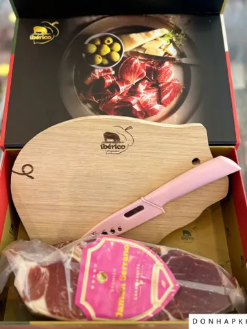 Đùi Heo Trắng Muối Serrano Không Xương Gran Reserva Motesano 1KG - Thực Phẩm Tây Ban Nha Chất Lượng Cao, Hương Vị Đích Thực