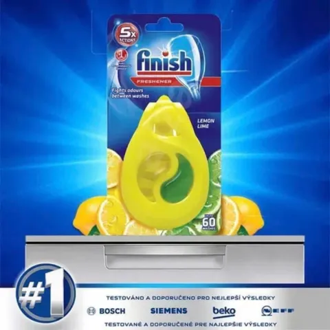 Tinh dầu treo khử mùi máy rửa chén bát Finish hương chanh