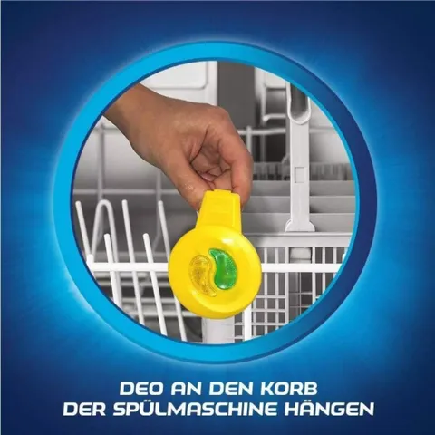 Tinh dầu treo khử mùi máy rửa chén bát Finish hương chanh