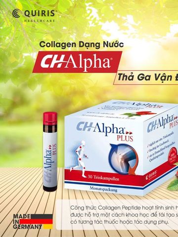 Collagen Dạng Nước Quiris CH-Alpha PLUS - Hỗ Trợ Khớp , Tái Tạo Sụn, Giảm Đau, Tăng Độ Dẻo Dai, Sức Khỏe Khớp Tối Ưu