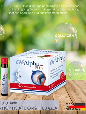 Collagen Dạng Nước Quiris CH-Alpha PLUS - Hỗ Trợ Khớp , Tái Tạo Sụn, Giảm Đau, Tăng Độ Dẻo Dai, Sức Khỏe Khớp Tối Ưu