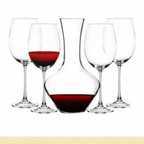 Set Ly Uống Rượu Vang Nachtmann 93605 - Bộ Pha Lê Cao Cấp 1 Bình 750ml và 4 Ly 300ml - Sang Trọng Từ Đức, Quà Tặng Hoàn Hảo