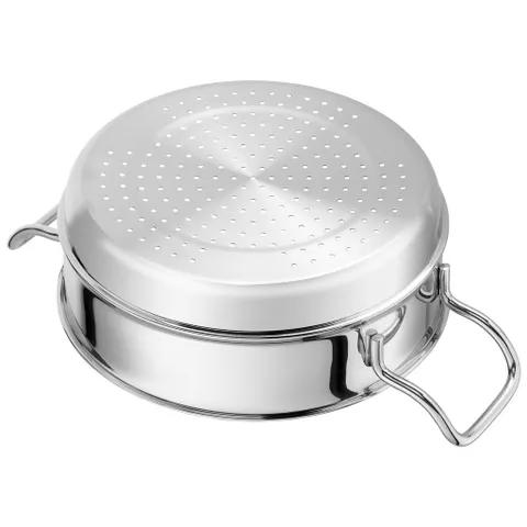 Xửng Hấp Inox Zwilling 24cm Chính Hãng Đức - Chất Liệu Thép Không Gỉ Cao Cấp - Dụng Cụ Chế Biến Món Hấp An Toàn, Sang Trọng